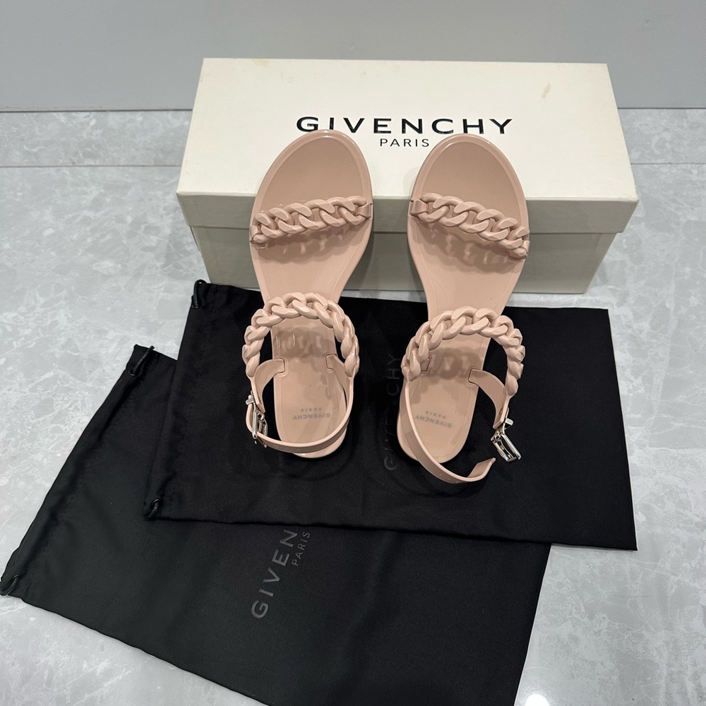 Givenchy Women's Blush Sandals with Braided Straps